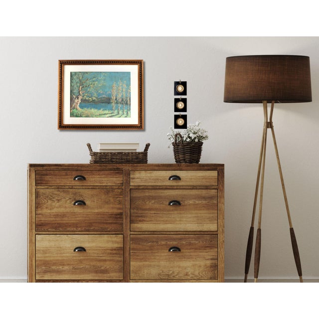 French Country French Countryside Landscape Painting For Sale - Image 3 of 4