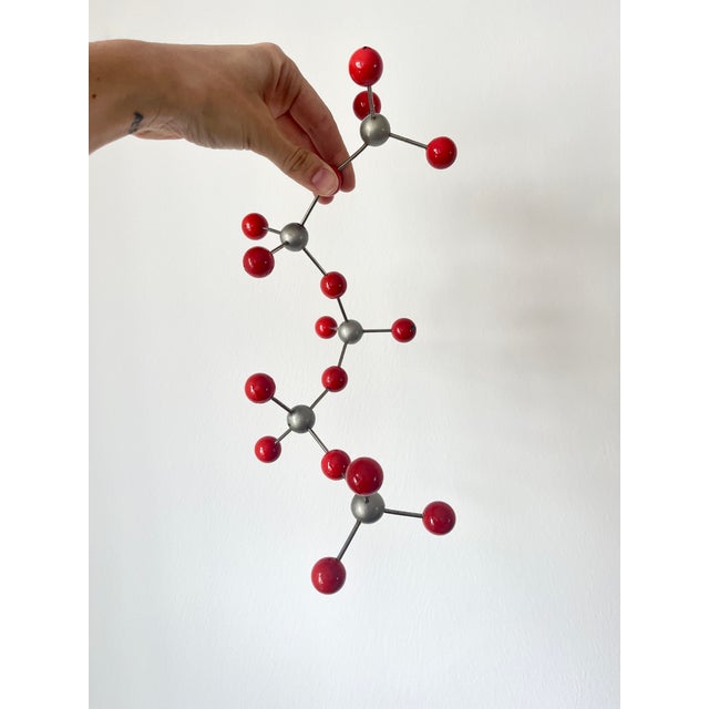 Vintage Atomic Age Molecular Model with Bakelite Balls, Former Czechoslovakia, 1950s For Sale - Image 10 of 12