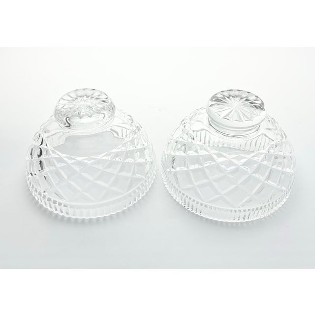2000 - 2009 Waterford “Killeen” Pair of Crystal Footed Bowls For Sale - Image 5 of 10