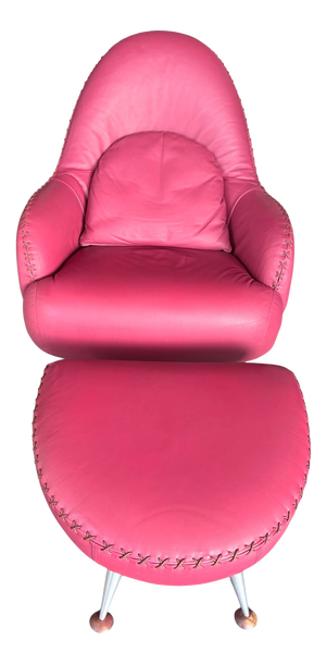 Set of DS 102 Chair and Ottoman by Mathias Hoffmann for de Sede, 1990s