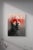 Early 21st Century Cipher by Josh Sorrell | Oil on Panel Portrait of a face with abstract red elements. For Sale - Image 5 of 5