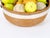 Late 20th Century Mid Century Modern Chrome Ring-Handled Basket Centerpiece Composite Fruit Pears For Sale - Image 5 of 10