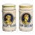 Rare Pair Italian 19th Century Hand Painted Ceramic Antique Apothecary Lidded Jars Portrait Profiles For Sale