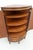 Brown Mid-Century Modern Danish Bow Front Corner Cabinet, 1950s For Sale - Image 8 of 18