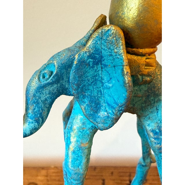 Salvodor Dali Inspired Handmade Ceramic Elephant For Sale In Portland, OR - Image 6 of 9