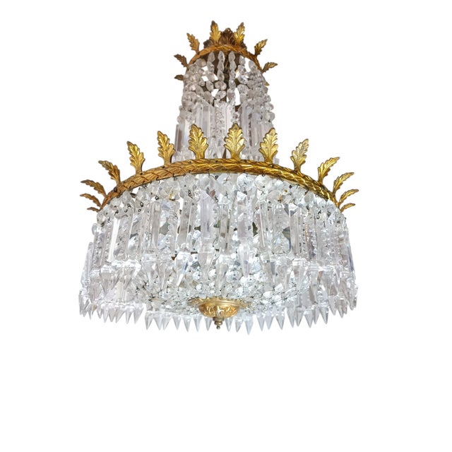 Antique Pendant Light from Baccarat, 1890s For Sale - Image 6 of 9