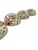 Set of 6 Bat Trang Vietnamese Ceramic Multipurpose Bowls Hand Painted in Red and Celadon Lotus Floral Motif For Sale - Image 9 of 11