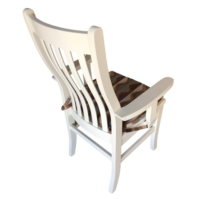 Wood Countryside Mission Style Maple Wood Armchairs by the Barn, Pair For Sale - Image 7 of 8