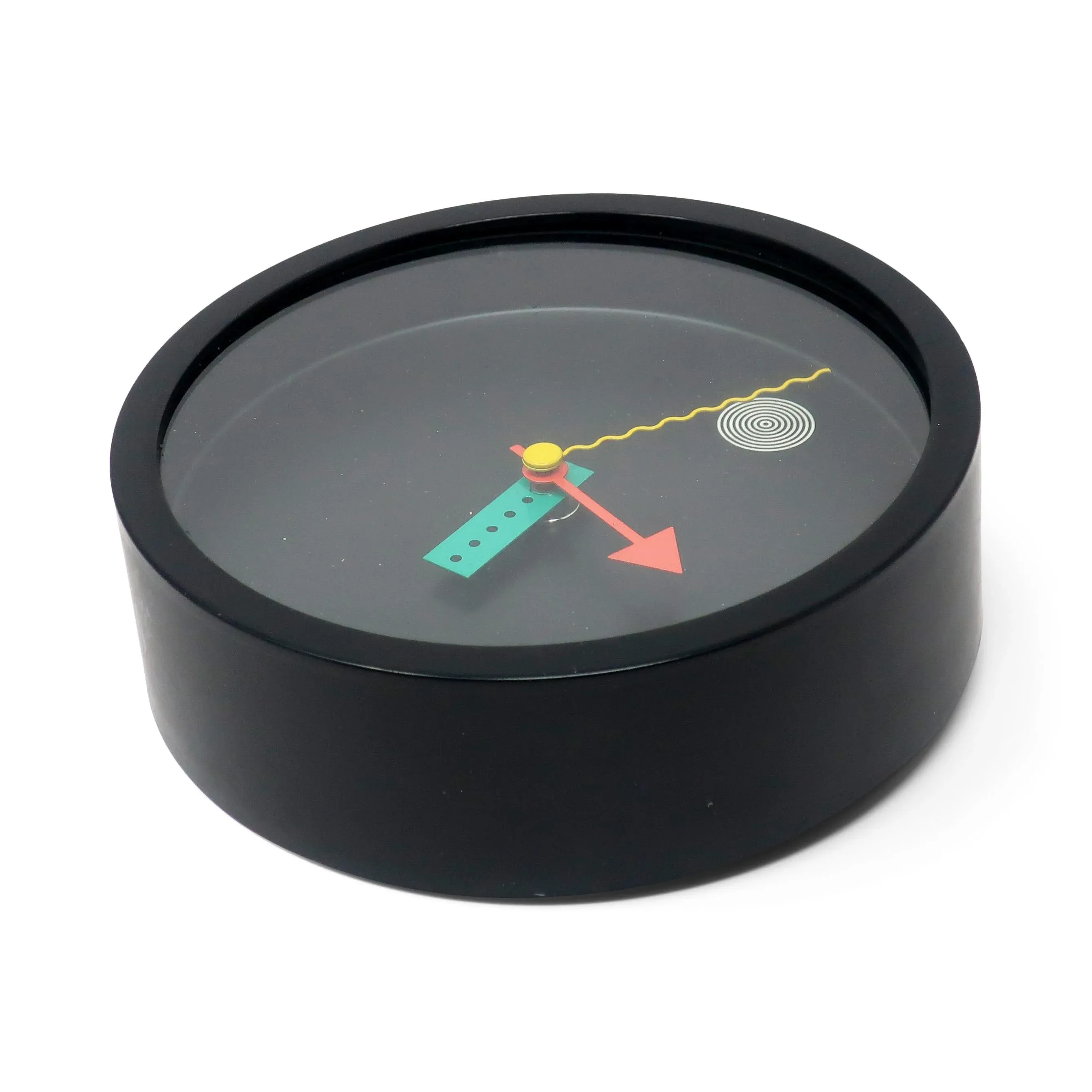 1980s Postmodern Wall Clock by Shohei Mihara for Wakita | Chairish