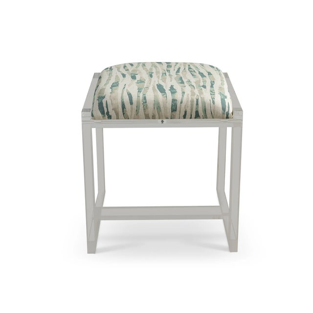 Glencoe is our upholstered, clear lucite bench. We love to use the bench in the dressing room, foot of the bed or a very...
