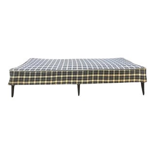Mid Century Large Bench, Ottoman, Dated 1955 For Sale