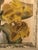 Abstract 1940s Benjamin Jorj Harris Yellow Lillys Airbrushed Painting For Sale - Image 3 of 17