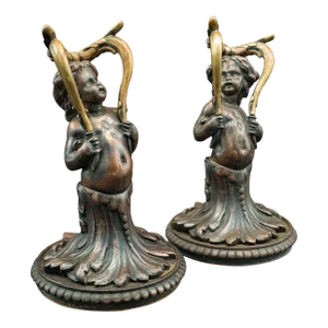 1900's Pair of Antique Decorative Cherubs