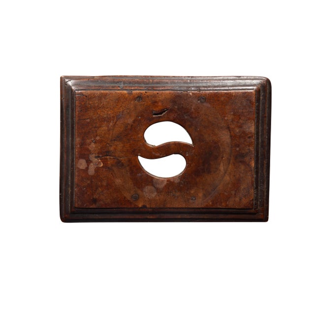 Italian Baroque Walnut Stool For Sale - Image 9 of 11