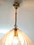 Gold Mid-Century Modern Pendant Lamp in Opaque Satin Glass and Gilt Metal, Italy, 1970s For Sale - Image 8 of 18