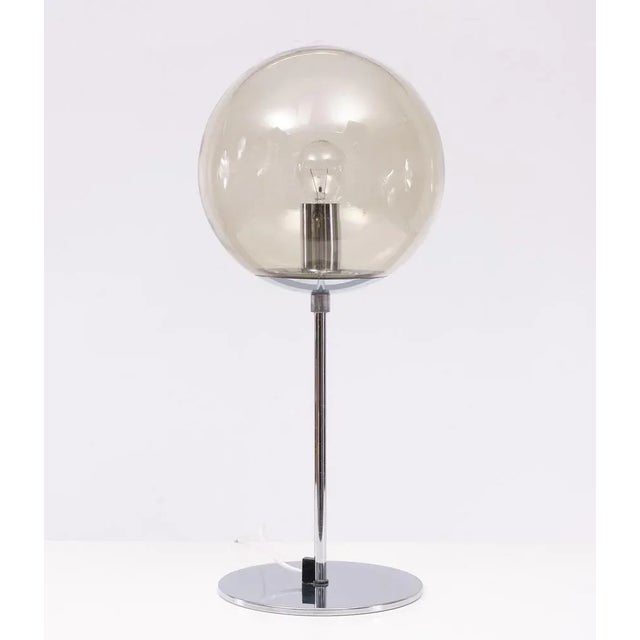Chrome Dome Table Lamp from Sölken Leuchten, Germany, 1972 For Sale - Image 8 of 8