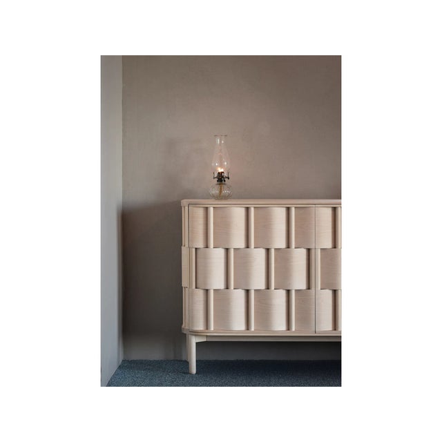 Wood Weave 196 Credenza in Birch Wood by Dahlén Lukas For Sale - Image 7 of 10