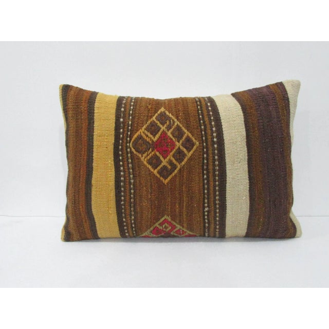 Decorative Turkish Kilim Pillow For Sale - Image 4 of 4