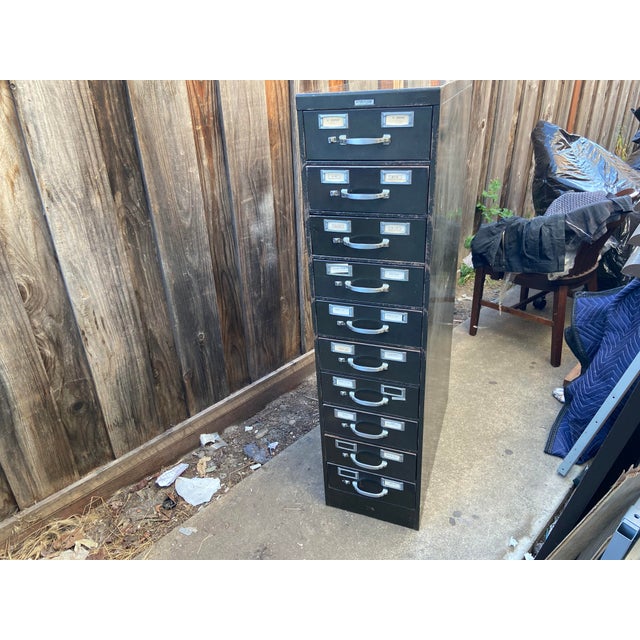 1940s Steelcase Industrial Metal Index Card File Chairish