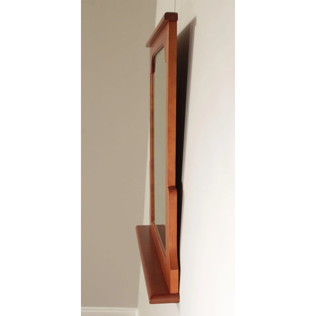 Stuart David Solid Cherry Frame Wall Mirror For Sale - Image 4 of 12