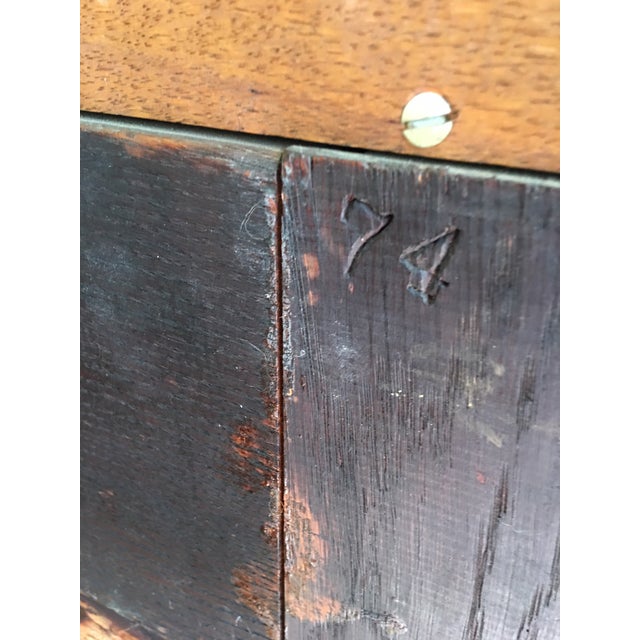 1900s Victorian Buffet Display Cabinet With Original Beveled Glass