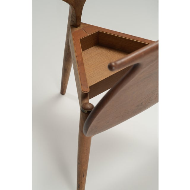 Hans J. Wegner Valet Chair, Oak & Teak, Mid-Century Modern, 1953 For Sale - Image 9 of 11