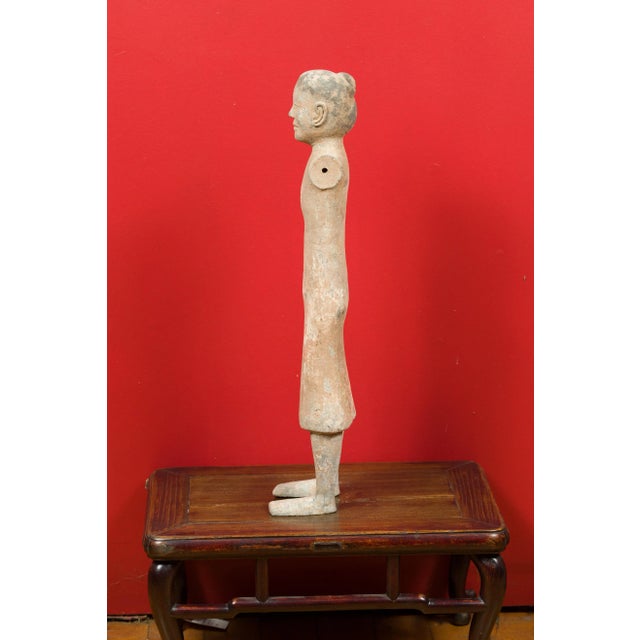 206 BC-24 AD Western Han Dynasty Chinese Original Polychromy Figurine For Sale In New York - Image 6 of 13