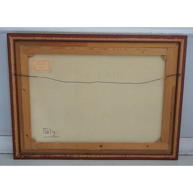 Caccia Inglese Italian Hunt Scene Oil Painting on Canvas For Sale - Image 12 of 14