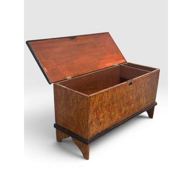 19th-Century Pennsylvania Paint-Decorated Blanket Chest. For Sale - Image 9 of 12
