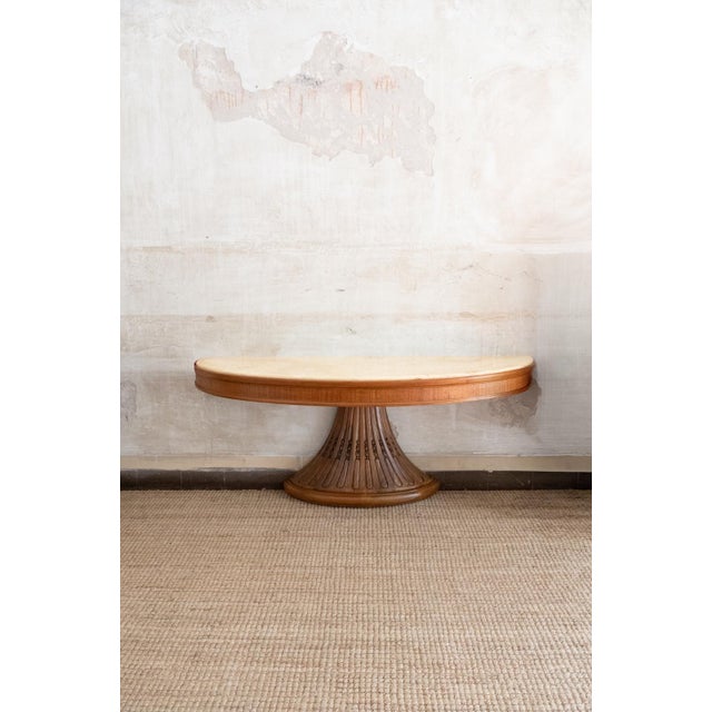 Wood Demilune Console by Vittorio Dassi, 1940s For Sale - Image 7 of 7