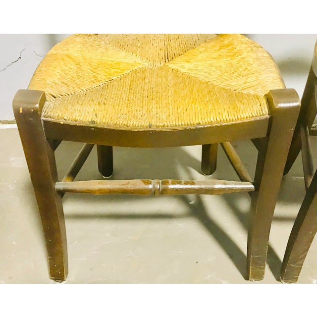 Vintage Mid Century Shaker Shawl Chairs- a Pair For Sale - Image 9 of 12