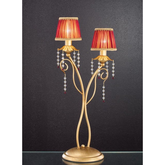 Not Yet Made - Made To Order Fenice Gold 3 Lights Table Lamp in Montecarlo Gold and Cut Glass by Aggiolight For Sale - Image 5 of 7