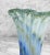 Mid 20th Century Vintage Italian Murano Blue Blown Art Glass Flared Vase For Sale - Image 5 of 9