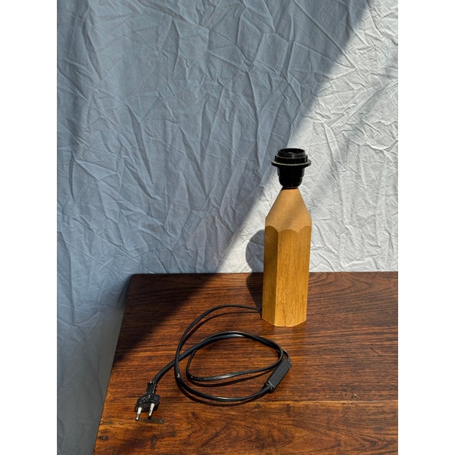 Vintage Natural Wood Pencil Lamp Base from Tarogo, 1980s For Sale - Image 10 of 15