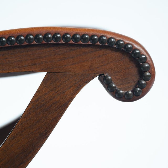 Chair in Brown Leather and Oak by Pierre Lottier for Almazan, 1970s For Sale - Image 13 of 18