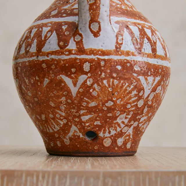 French Ceramic Pitcher by Robert Picault, 1950s For Sale - Image 4 of 8