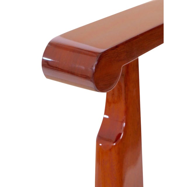 This piece is a desk chair from France circa 1930 in the Art Deco style. It is freshly padded with leather and has a fine...