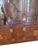 Wood 1980s Henredon Scene One Campaign Oak Breakfront China Cabinet Hutch Display Curio For Sale - Image 7 of 15