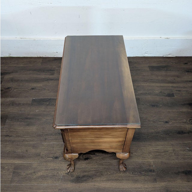 Chippendale Style Lowboy Chest With Brass Hardware For Sale In San Francisco - Image 6 of 10