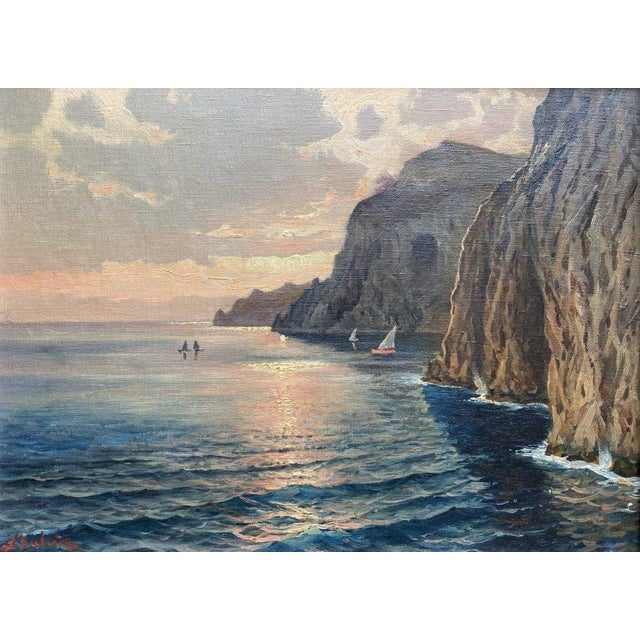 Artist 20th century European School 20th century 'View of Capri' Signature:signed bottom left, illegible signature Medium:...