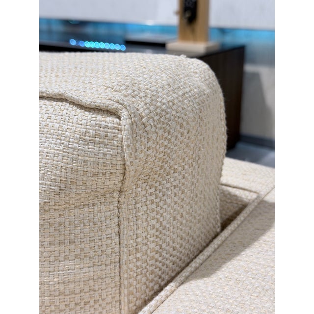 Beige Hickory Chair Neutral Upholstered Track Arm Sofa For Sale - Image 8 of 10