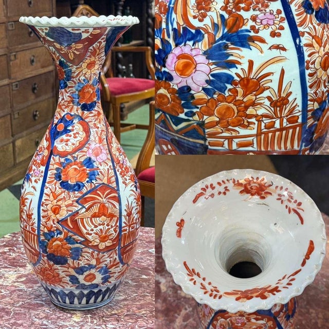 20th Century Porcelain Vase from Imari For Sale - Image 3 of 15