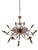 Brass 16-Light Chandelier with Colored Metal Lamp Holder, 1950s For Sale - Image 12 of 18