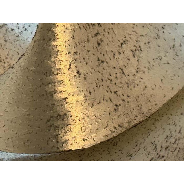 Silver Monochromatic Spiral Reflecting Aluminium Square Artwork For Sale - Image 8 of 8