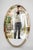 Vintage Italian Oval Mirror, 1960s For Sale - Image 17 of 18