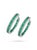Metal 18k Gold Diamond 3.07ct Emerald Stud Earrings, New For Sale - Image 7 of 8