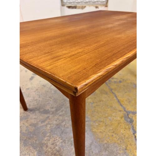 Danish Extendable Teak Dining Table For Sale - Image 4 of 11