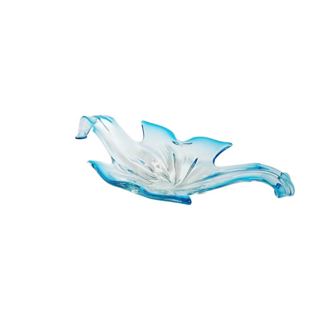 Postmodern Sommerso Murano Glass Fruit Bowl from Mandruzzato, Italy, 1950 For Sale - Image 12 of 14