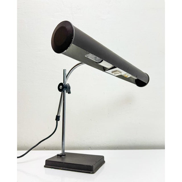 Brown Mid-Century Dutch Desk Lamp from Anvia, 1960s For Sale - Image 8 of 16