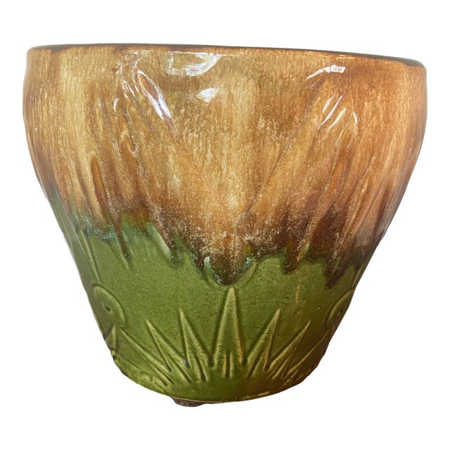 Robinson Ransbottom Cachepot in the Sun and Moon Pattern For Sale